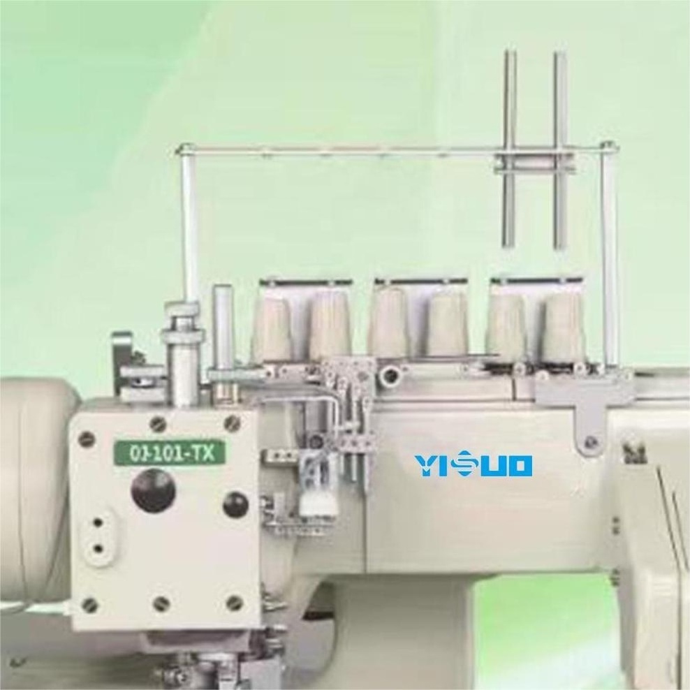 YS-101-TX Automatic trimmer 4 needle 6 thread feed-off-the-arm interlock sewing machine