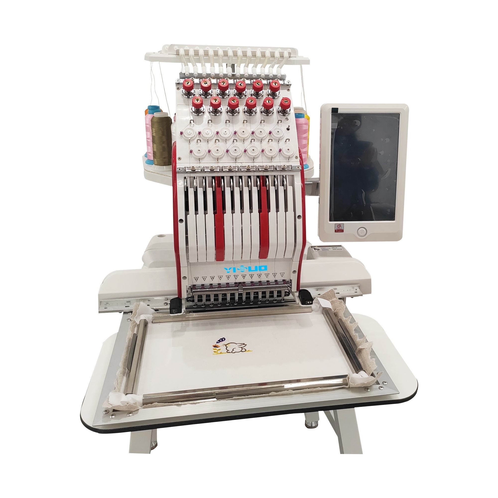 YISUO YS-1201 single head high speed 12 needle computer T-shirt garment embroidery machine