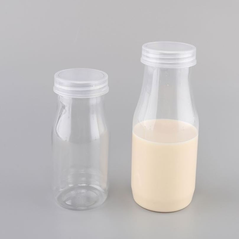 China yiwu wholesale juice milk soda packaging drink plastic jar empty water bottle 100ml  200ml 300ml