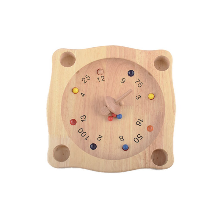 Classic Drinking Board  Game Wooden Tyrolean Roulette with Spinning Top