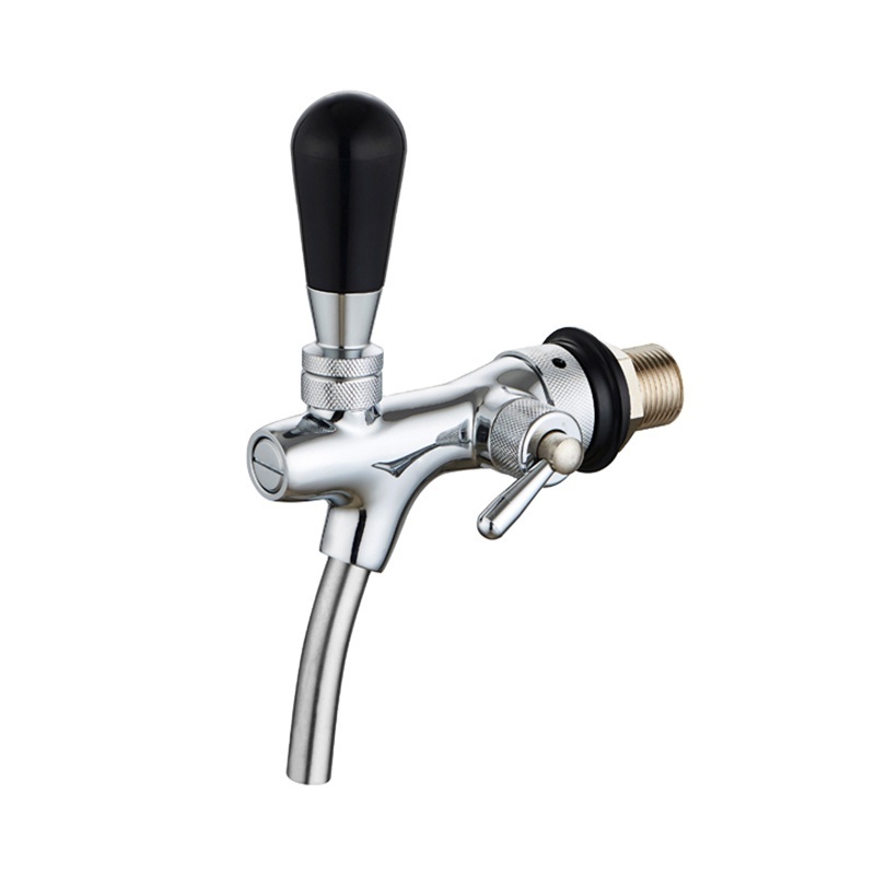 Hot Sale Cheap Stainless Steel Draft Beer Faucet Flow Controller Chrome Plating Shank G5/8 Tap Keg For Kegerator