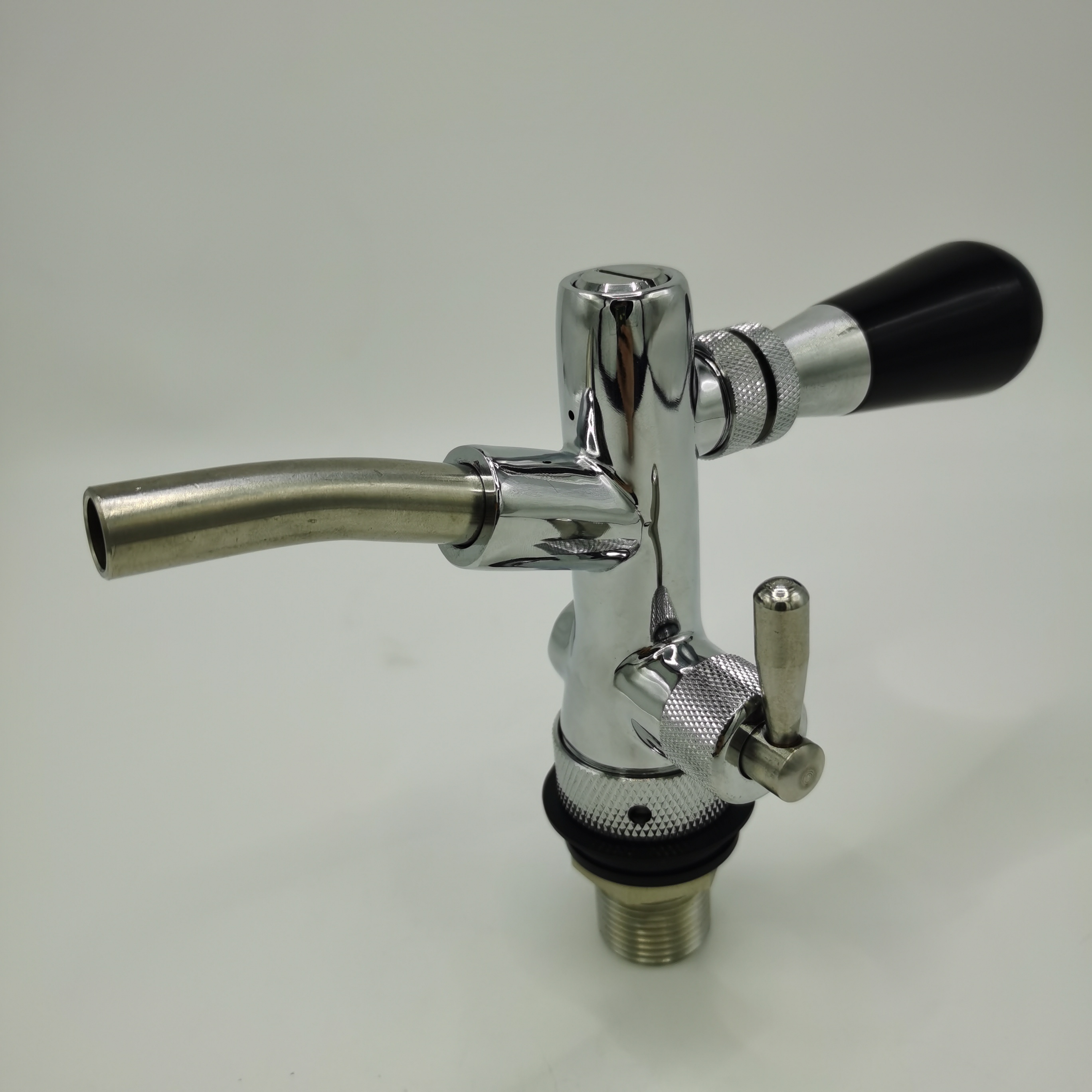 Hot Sale Cheap Stainless Steel Draft Beer Faucet Flow Controller Chrome Plating Shank G5/8 Tap Keg For Kegerator