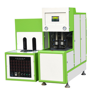 Factory Price 500ml 1 litre  1.5 L  Carbonated Beverage Water Bottle Blower 2 Cavity Semi automatic PET Blowing Machine