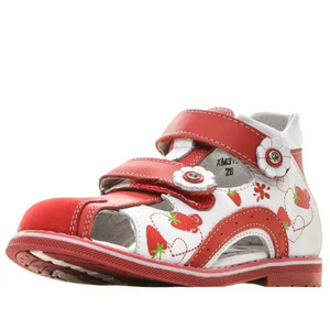 2024 new strawberry girls sandals kids open toe sport fashion sandals for children