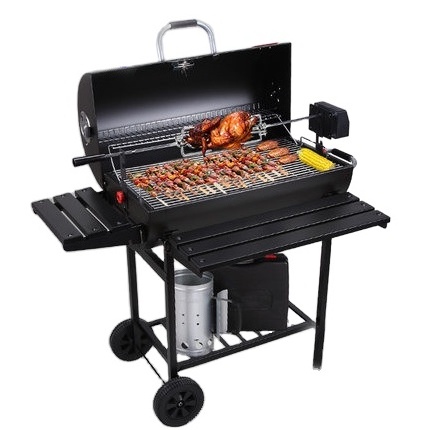 BBQ Grill Charcoal Barbecue Outdoor Pit Patio Backyard Home Meat Cooker Smoker Process Paint Not Flake Black