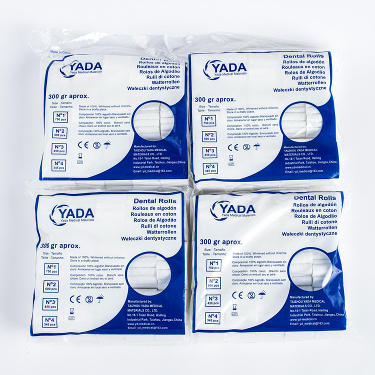 Disposable Medical dental  sterile cotton roll raw material Absorbent cotton rolls in dentistry