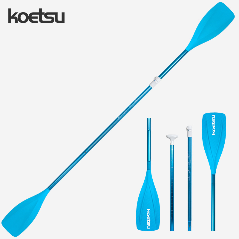 KOETSU Boutique Blue Single And Double Head Dual-purpose Paddle Kayak SUP Paddle Ocean Boat KAYAK Paddle