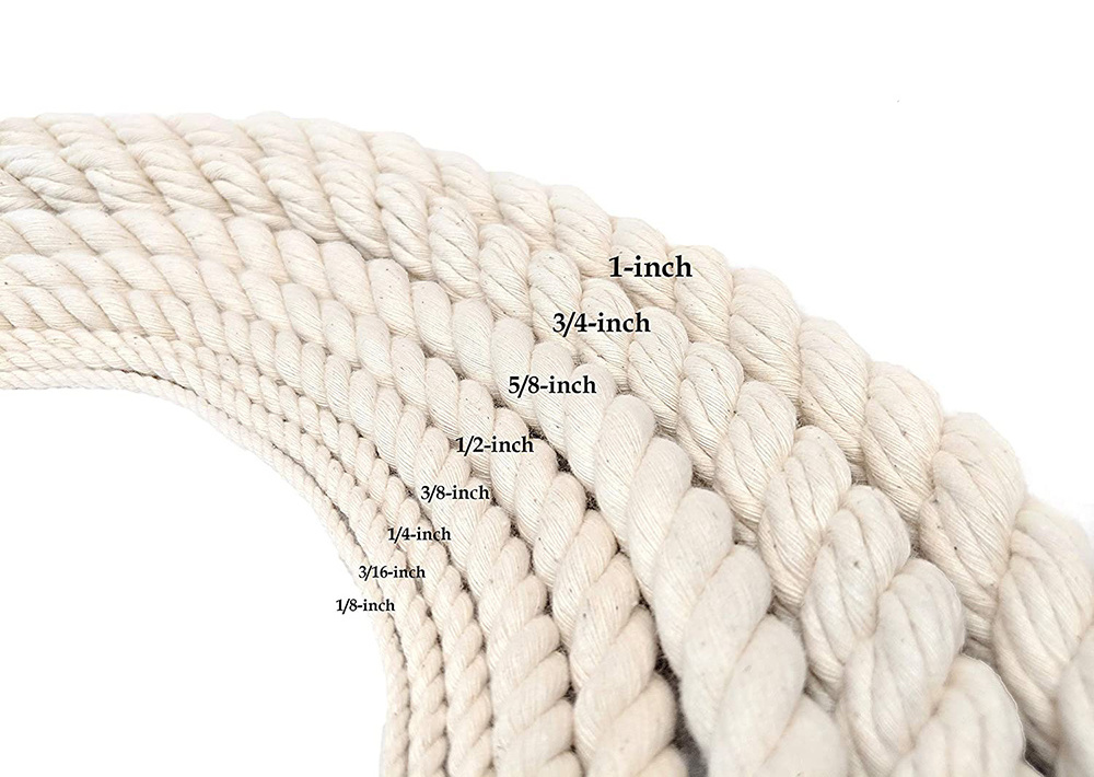 Natural Cotton Macrame Rope, Cotton Cord for Wall Hanging, Plant Hangers Soft Undyed Cotton Rope