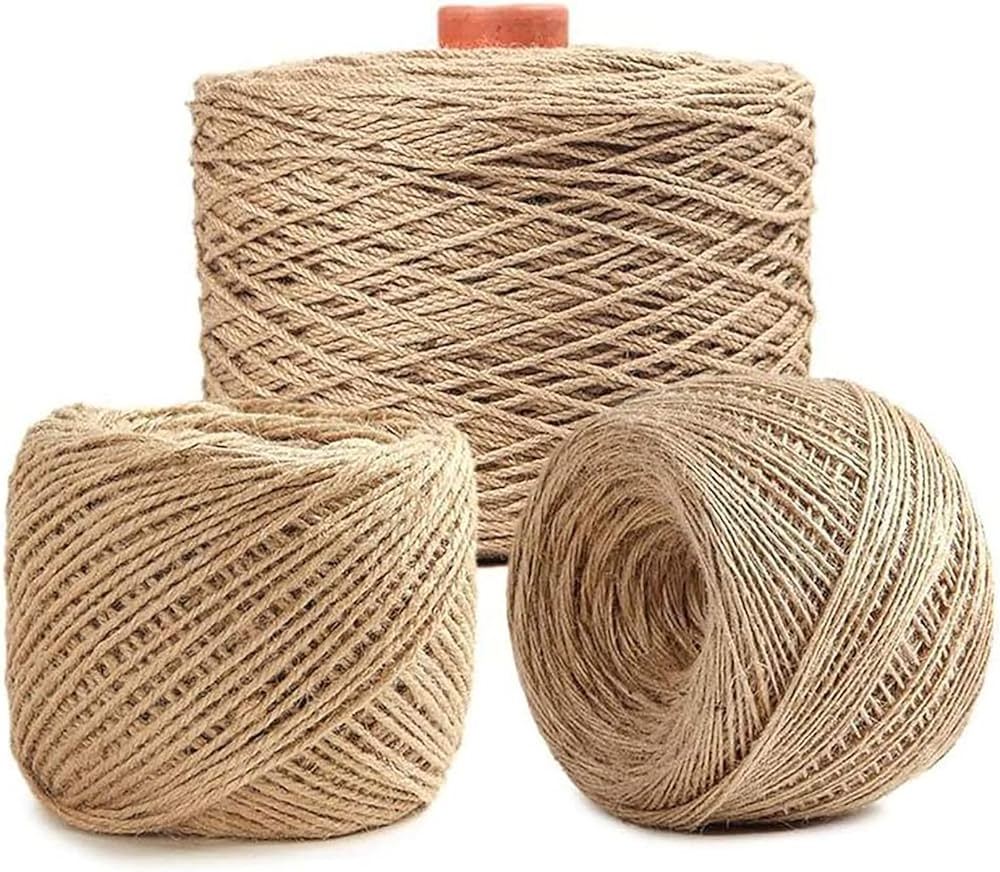 Twisted Hemp Rope for Crafts Gardening Bundling Climbing Hammock Nautical Tug of War Railings Home Decorating