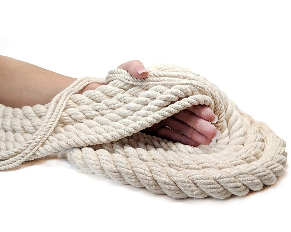 Natural Cotton Macrame Rope, Cotton Cord for Wall Hanging, Plant Hangers Soft Undyed Cotton Rope