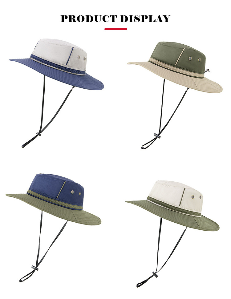 Oem Wholesale Custom Design Of Their Own Printed Embroidery Logo Bucket Hat Size Adjustable