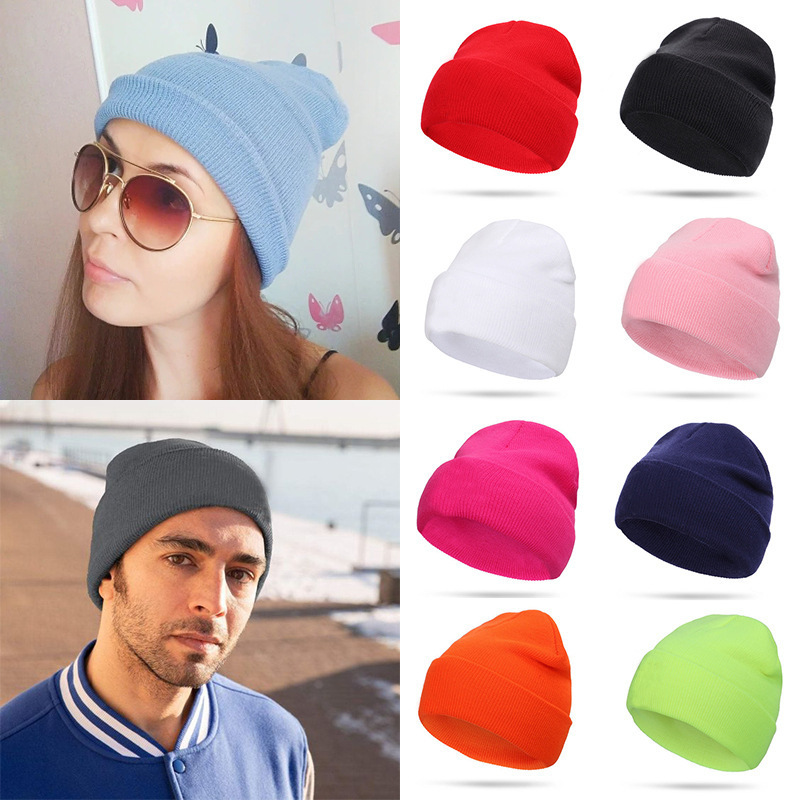 ZG unisex cotton winter anime beanie pom knit for woman blank custom embroidery logo acrylic hat streetwear beanies for men