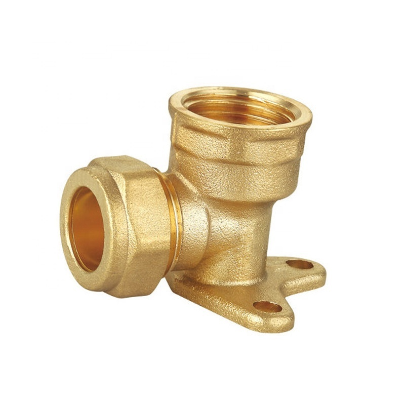 Good quality 15 mm wall mounting  brass compression elbow