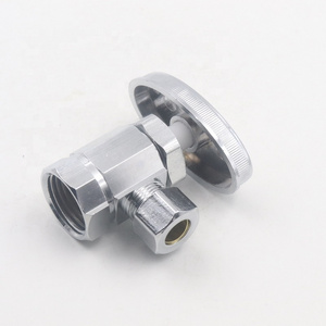 ABS handle 3/8" compression brass angle valve