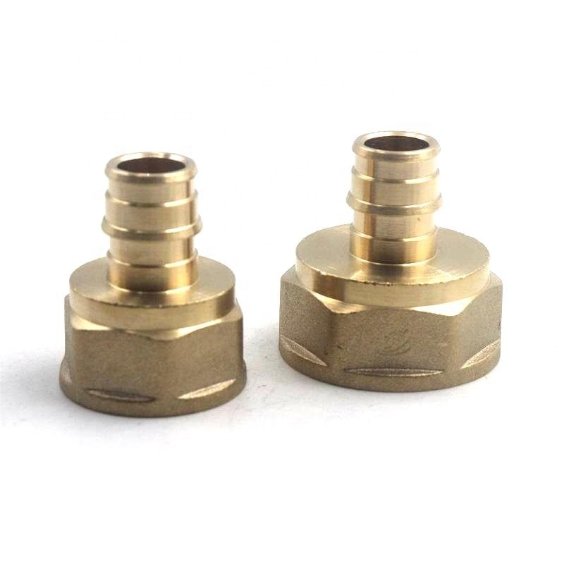 Pex female adapter npt to garden hose brass pex fittings