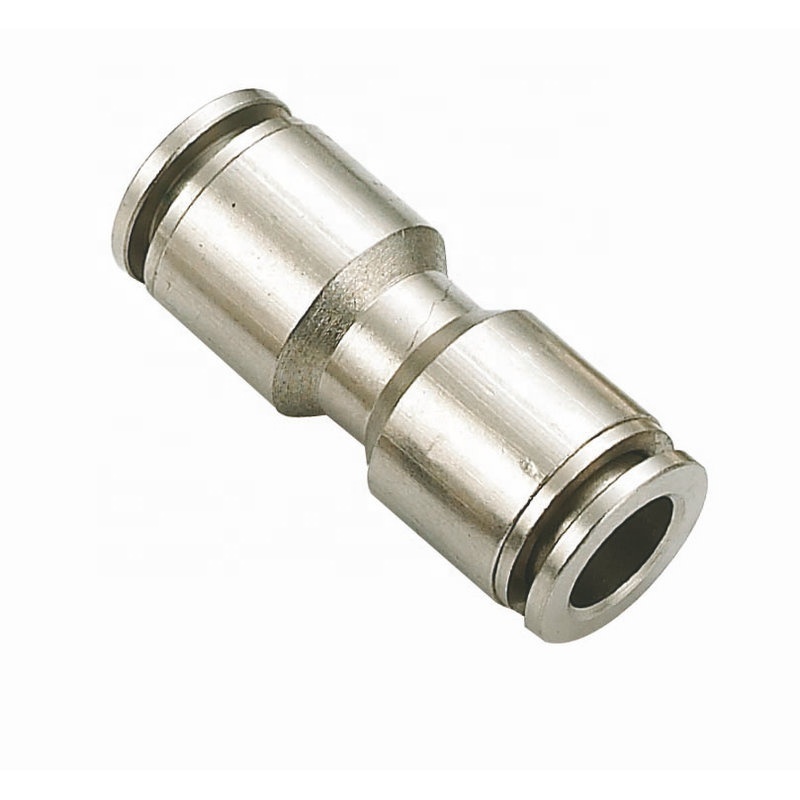 Excellent qualiet male thread straight pneumatic metal push in one touch fitting