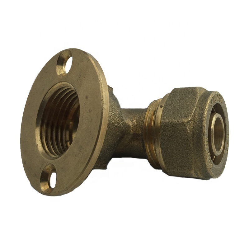 Good quality 15 mm wall mounting  brass compression elbow