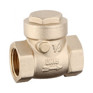 Nature brass color female thread 1/2"  brass swing check valve