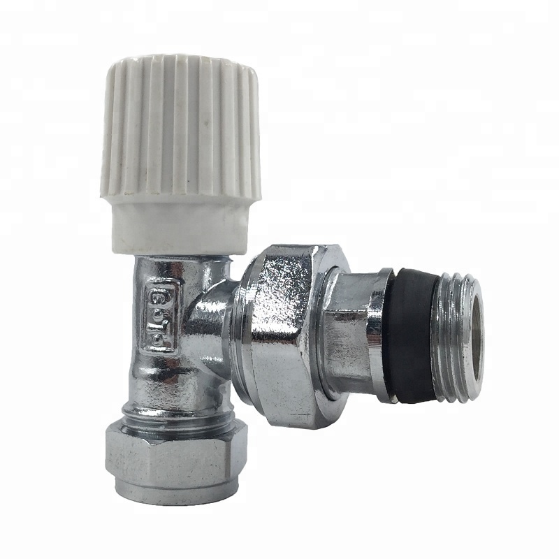 15mm Top Polish Chrome Plated Compression Thermostat Radiator Valve