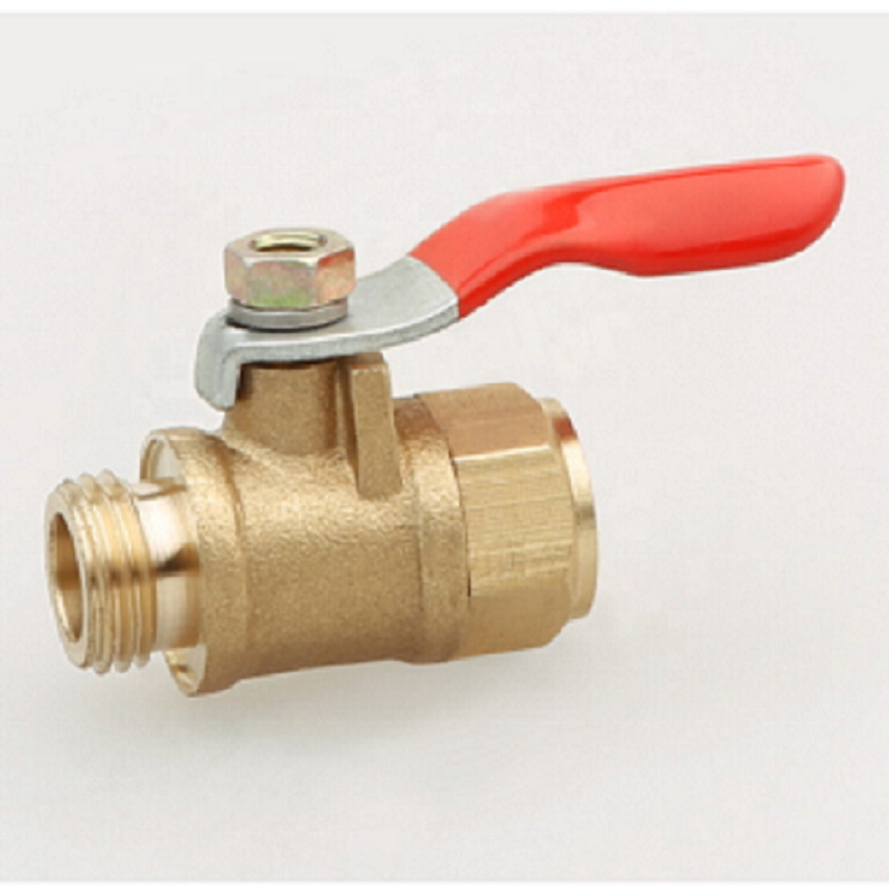 Top Quality 1/2 Inch 3 Way Brass Sanitary Ball Valve With Red Handle