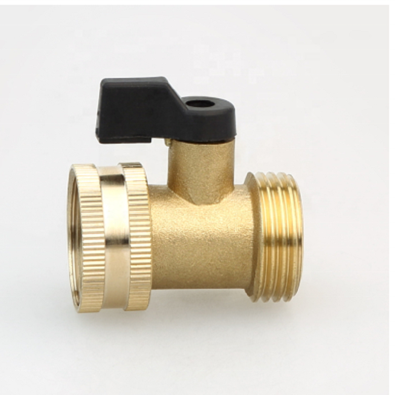 Brass hose connector mini garden color ball valve with brass handle