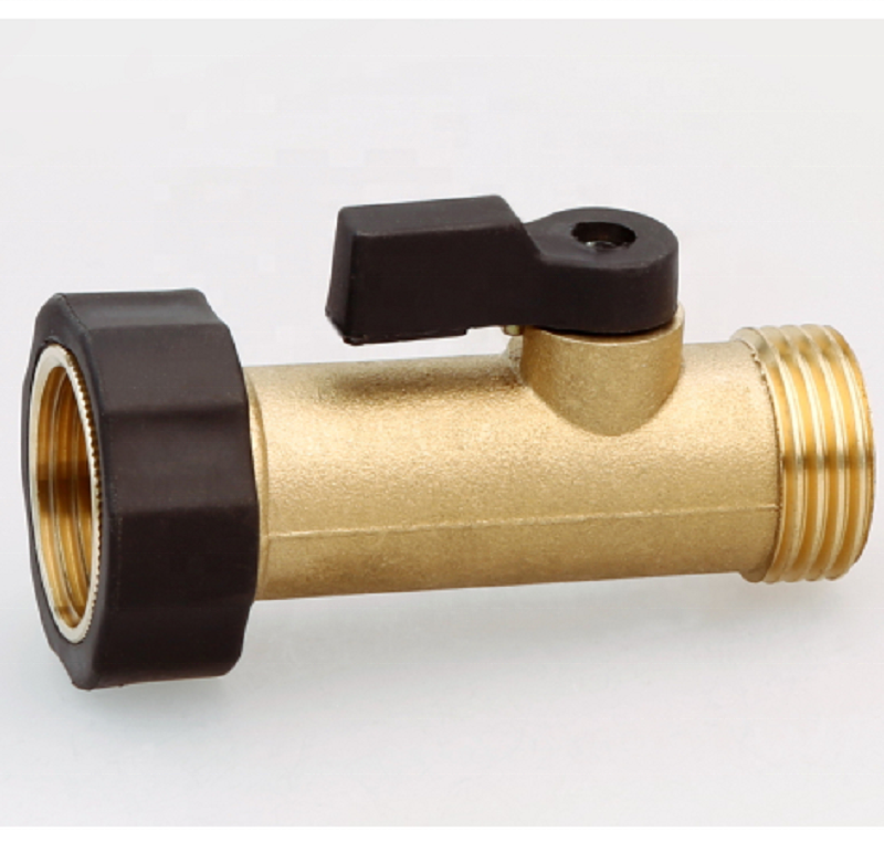 Brass hose connector mini garden color ball valve with brass handle