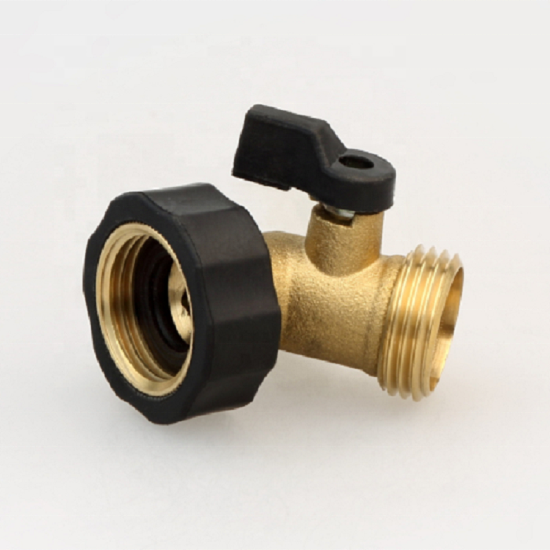 Brass hose connector mini garden color ball valve with brass handle