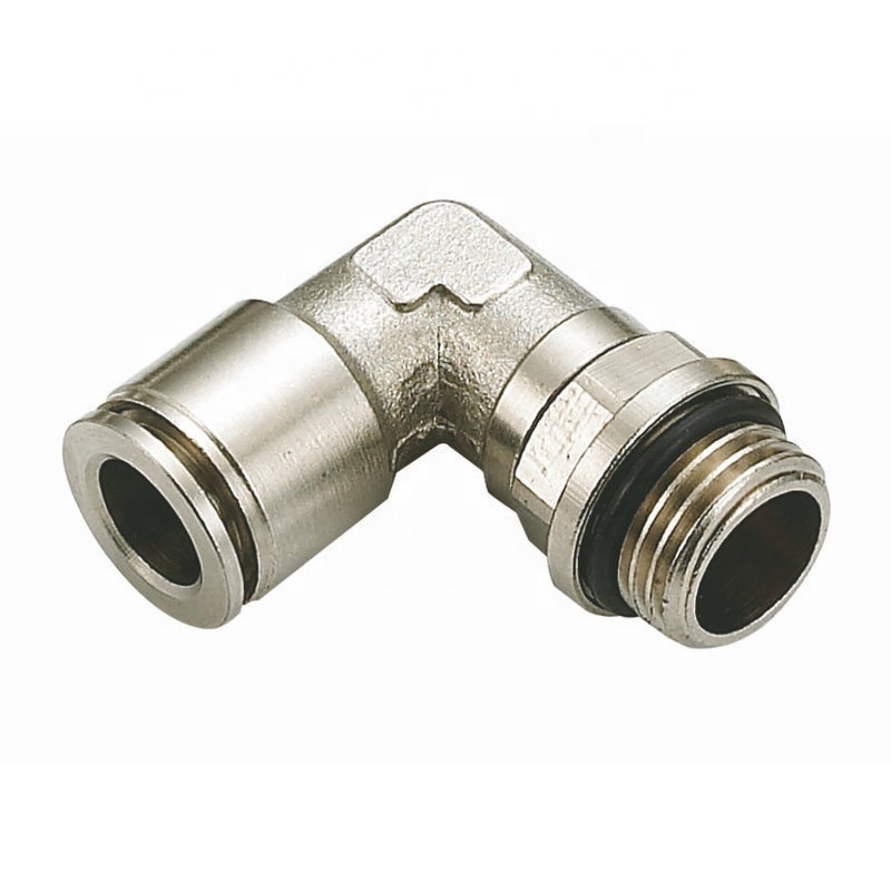 Excellent qualiet male thread straight pneumatic metal push in one touch fitting