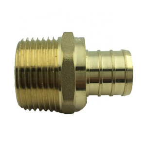 Good quality 1/2" npt male lead free pex crimp fitting