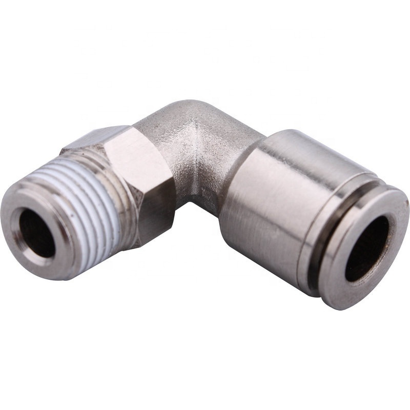 One touch pneumatic fitting brass air tube fitting male elbow fittings