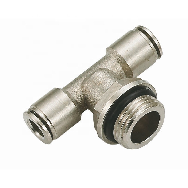 One touch pneumatic fitting brass air tube fitting male elbow fittings