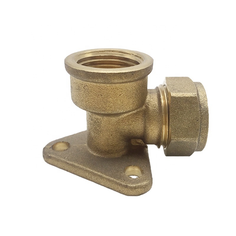 Good quality 15 mm wall mounting  brass compression elbow