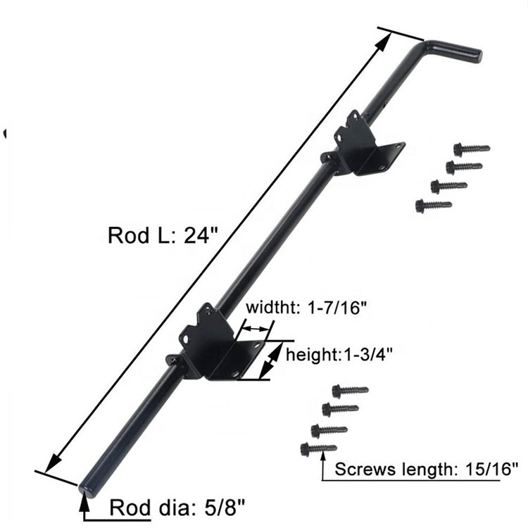 Chinese factory produces walking stick bolts which can be wholesale gate steel cane bolt latch