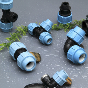 Wholesale high quality corrosion resistant high pressure plastics PP HDPE compression plastic pipe fittings