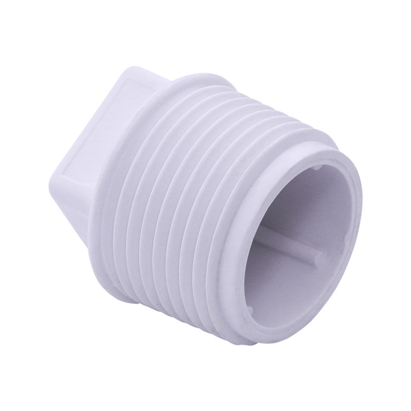 The factory wholesale produces PVC threaded joints and plastic pipe threaded plugs