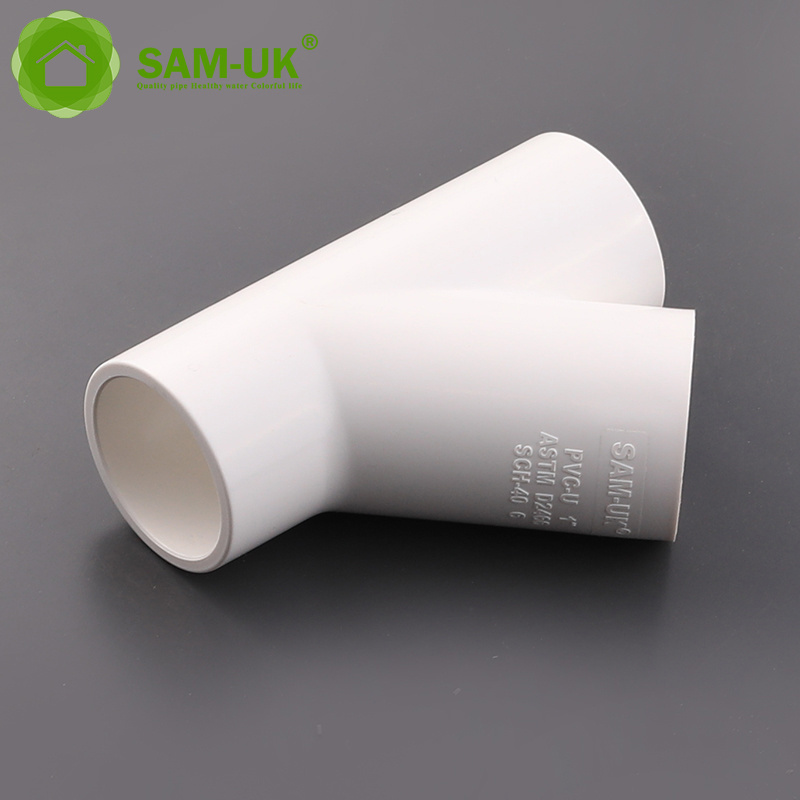 2 inch different types pvc brass sanitary irrigation pipe fittingy type tee pipe fitting  plastic catalogue