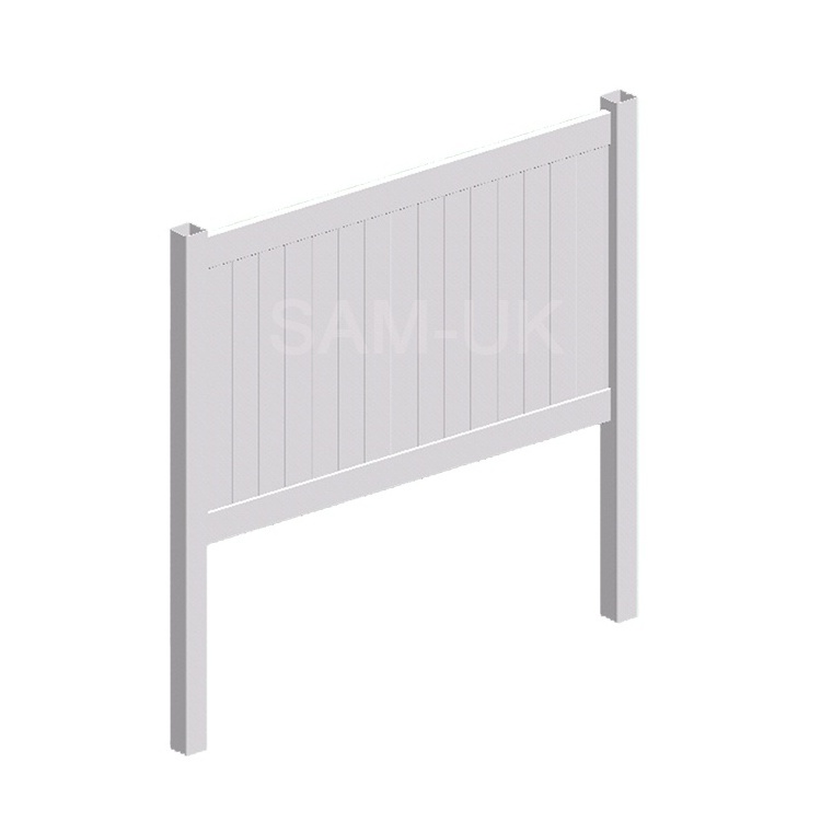 SAM-UK High quality easy to assemble white plastic UV Protection Vinyl PVC Used Privacy Fence For House And Garden