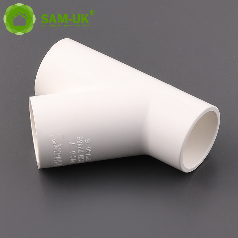 2 inch different types pvc brass sanitary irrigation pipe fittingy type tee pipe fitting  plastic catalogue