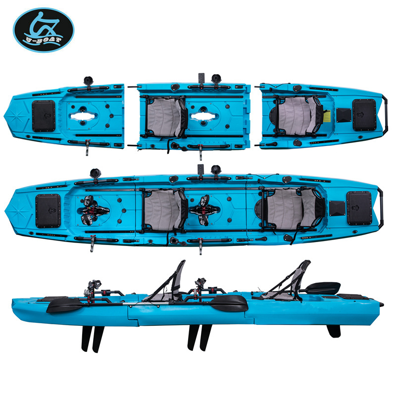 U-Boat 14ft Modular fishing Kayak three section Pedal DriveKayak two section Kayak Easy to disassemble and splice