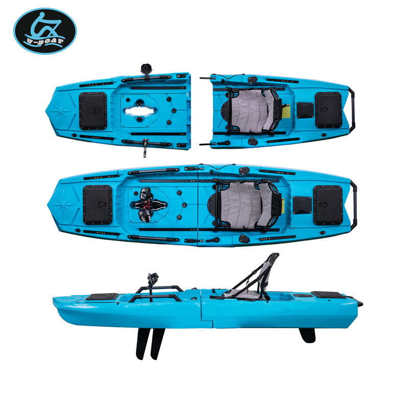 U-Boat 14ft Modular fishing Kayak three section Pedal DriveKayak two section Kayak Easy to disassemble and splice