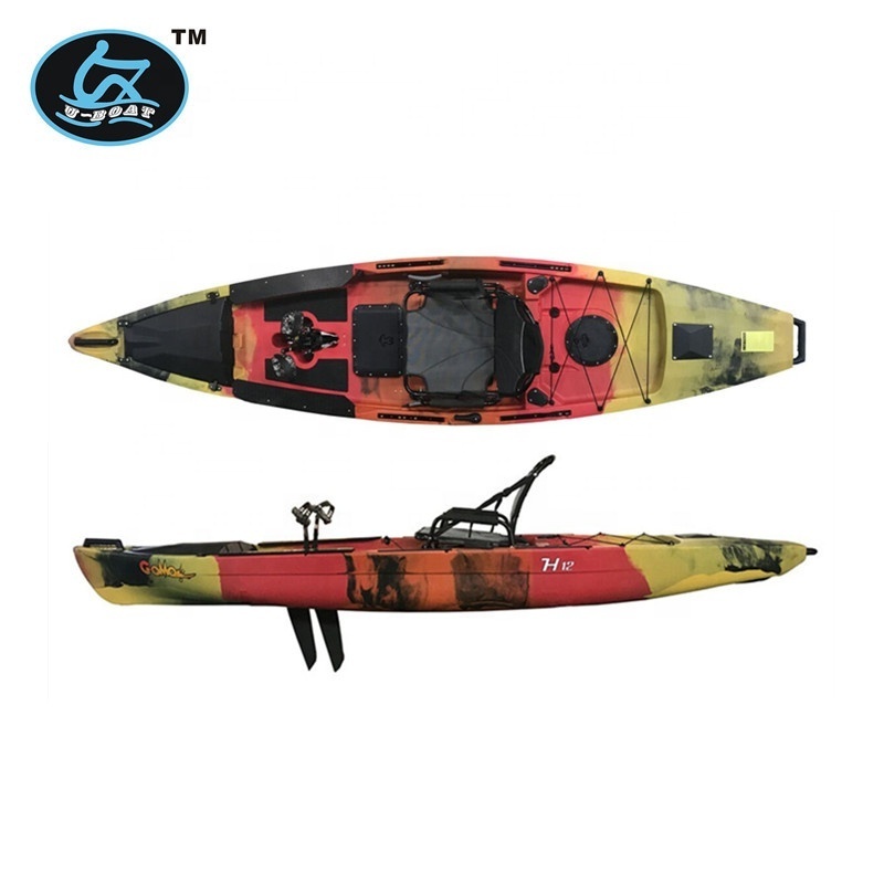 sit on top fishing kayak with electric motor trolling motor engined powered