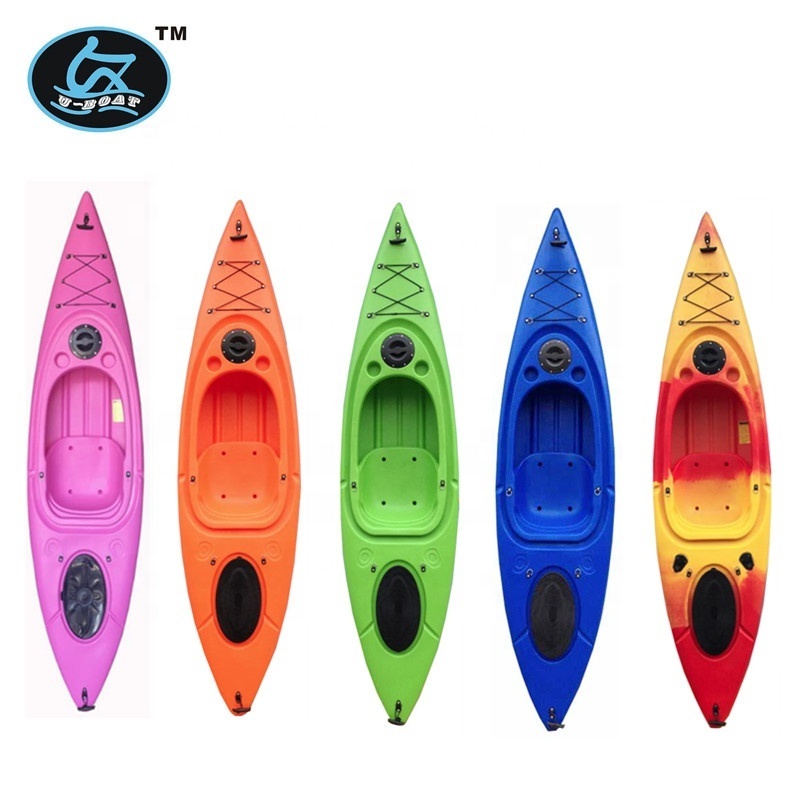 2019 hot sale professional single sit on top in kayak, Leisure fishing boat and kayak on sale UB-04