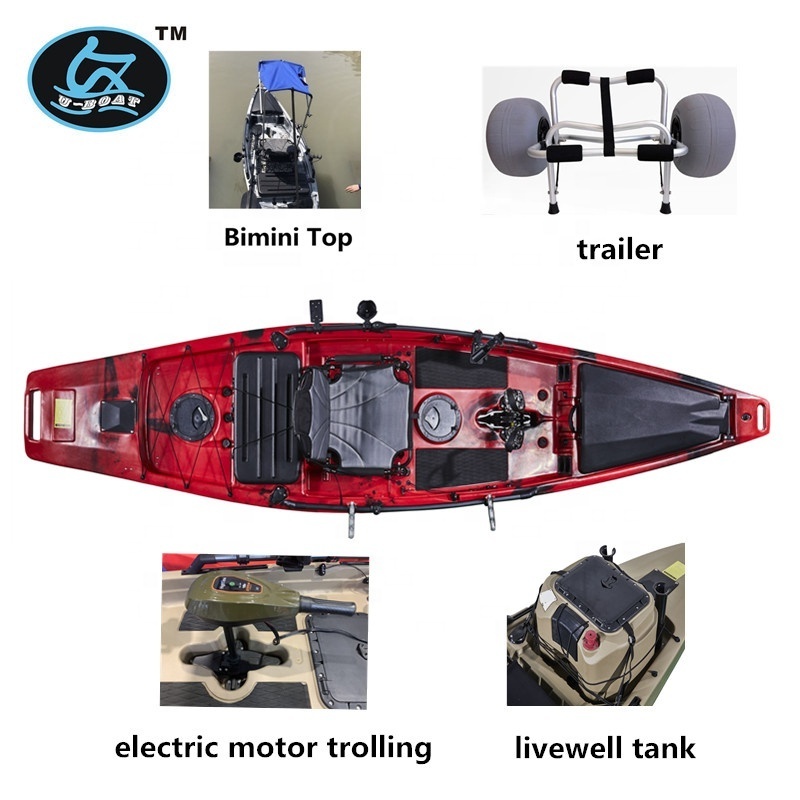 no-inflatable propel pedal drive  kayak fishing with electric motor