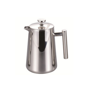 Hot sale mirror polished double wall stainless steel french coffee press coffee maker coffee server