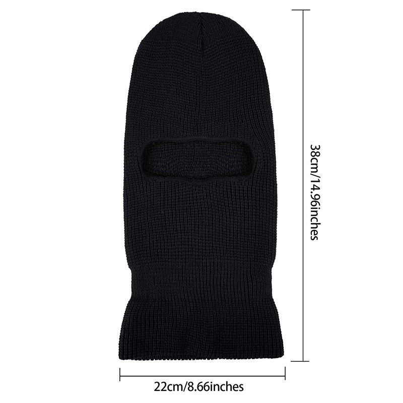 Wholesale full face ski masks plain one hole balaclava knit ski mask for winter