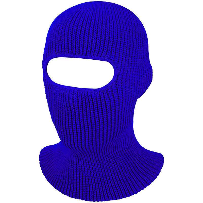 Wholesale full face ski masks plain one hole balaclava knit ski mask for winter