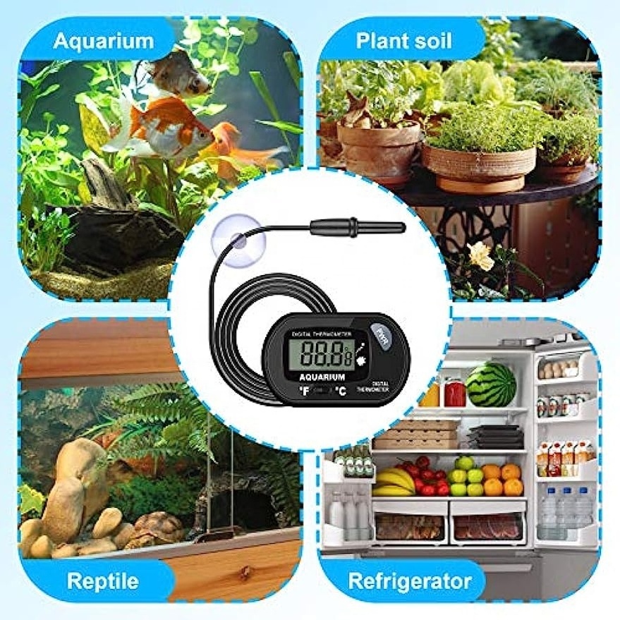 ST-3 Aquarium thermometer digital fish tank aquarium water temperature meter electronic lcd display thermometer for fish turtle