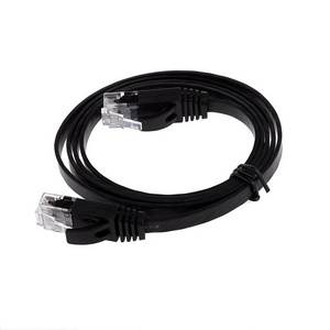 Hot sale 32awg cat6 bare cooper rj45 connector cat6 flat patch cable cat6 utp