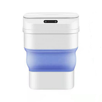 New Plastic Smart Sensor Folding Trash Can Garbage Trash Bin with Sensor Touchless Trash Can for Kitchen, Bathroom, Car, Office