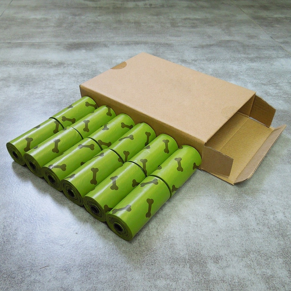 Pet Supplies Biodegradable Plastic Bag Refill Rolls Biodegradable Corn Starch Dog Poop Bag Epi Biodegradable Poop Bag